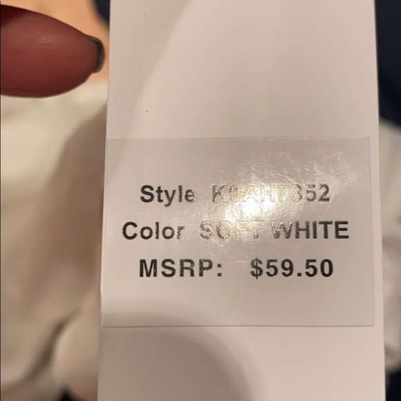 BNWT Calvin Klein soft white blouse women size XL - Picture 7 of 7